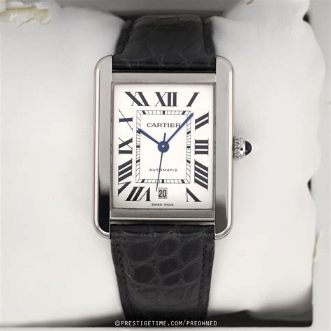 used cartier tank solo|cartier tank pre owned.